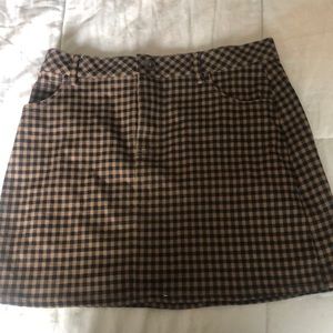 plaid skirt
